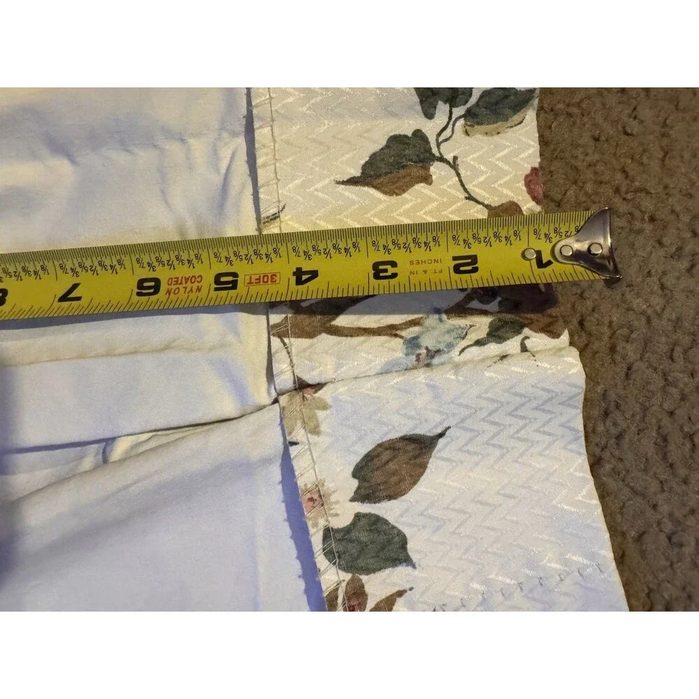 1 Burlington Curtain Panel 84”X26” & 1 Valance  84” X 15”Cotton Blend